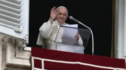 Pope Francis delivers his Angelus address at the Vatican, Oct. 31, 2021. Vatican Media.
