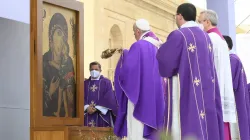 Pope Francis celebrates Mass at the Granaries in Floriana, Malta, April 3, 2022. Vatican Media.