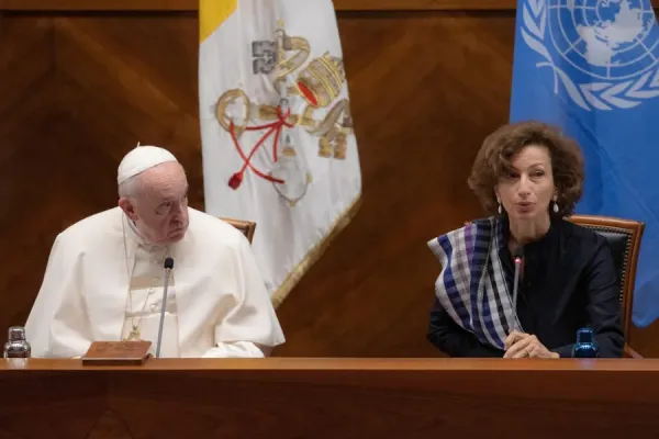"The Gospel is the most humanizing message known to history": Pope Francis to UNESCO
