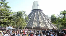 Worshippers during a past event at Namugongo shrine in uganda
