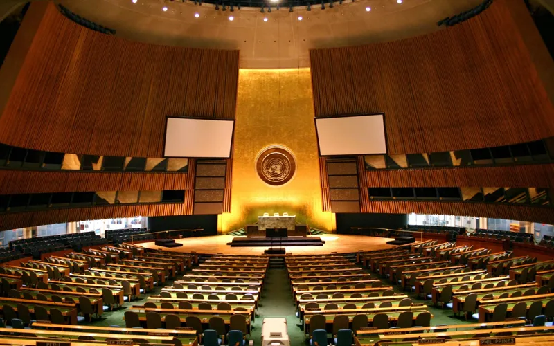 The General Assembly Hall of the UN. Credit: CitizenGO Africa
