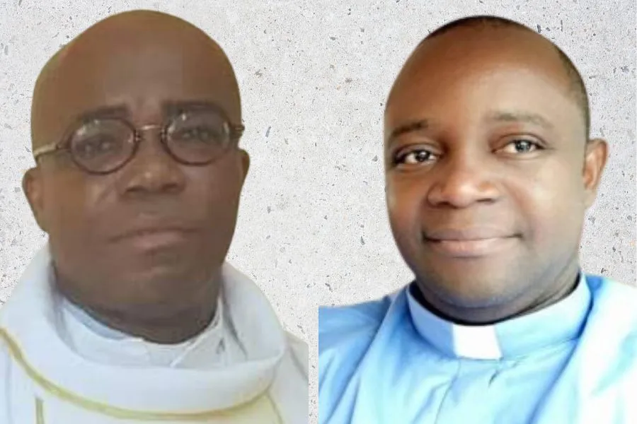 Mons. Lénard Ndjadi Ndjate (right) and Mons. Honoré Beugré Dakpa (left). Credit: Courtesy Photo
