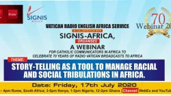 Poster for the virtual celebration of the 70th Anniversary of the English Africa Service of the Vatican Radio that took place on 17.07.2020 / Vatican Radio