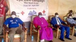 Bishop Matthew Remijio Adam Gbitiku of South Sudan's Wau Diocese at the launch of the Surgical operations for cataract. Credit: ACI Africa