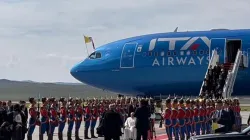 Pope Francis' arrival in Mongolia | Courtney Mares