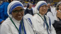Missionaries of Charity came to greet Pope Francis during his trip to Ulaanbaatar, Mongolia Sept. 1-4. | Colm Flynn/EWTN