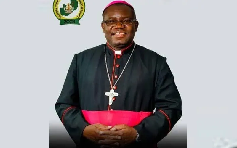 Bishop Evans Chinyama Chinyemba of the Catholic Diocese of Mongu in Zambia. Credit: Courtesy of the Zambia Conference of Catholic Bishops (ZCCB)