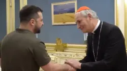 Pope Francis’ envoy to Ukraine Cardinal Matteo Zuppi on June 6, 2023, finished a “brief but intense” two-day visit to Kyiv, which included a meeting with President Volodymyr Zelenskyy. | Credit: Vatican News/YouTube