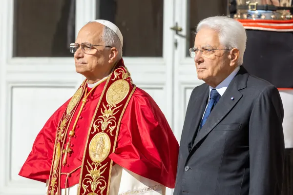 Pope Leo XIV Meets Italian President Sergio Mattarella in First State Visit to Italy