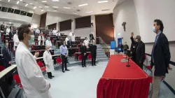 Cardinal Peter Turkson visits Agostino Gemelli University Policlinic in Rome. Copyright: Vatican Media