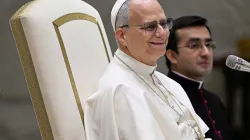 Pope Leo XIV gives the first general audience of 2026 in the Vatican’s Paul VI Hall on Jan. 7, 2026. | Credit: Vatican Media