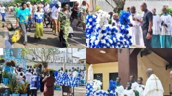 Annual rosary procession in the Catholic Archdiocese of Monrovia. Credit: Wilfred Lawrence D’Souza, Salesian Cooperator, AOS Communication Officer, Council 145, Knights of Marshall