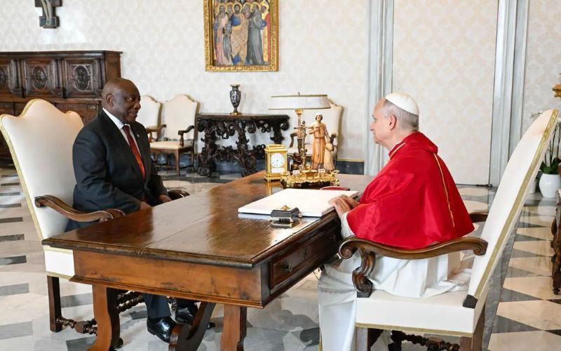 “Valuable contribution” of Church in South Africa Discussed During Pope Leo XIV–President Ramaphosa Vatican Meeting