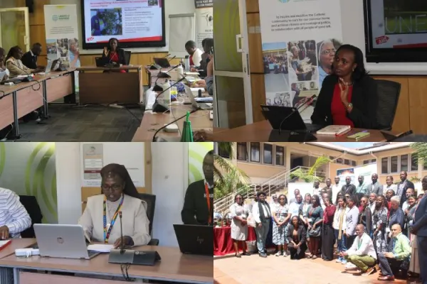 Jacqueline Kimeu is giving her keynote address during the breakfast side event of the seventh session of the United Nations Environment Assembly (UNEA-7) on Tuesday, 9 December 2025. Credit: ACI Africa.