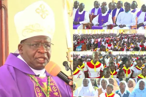 Bishop Mark Kadima at the PMC Annual Mass in the Catholic Diocese of Bungoma. Credit: Amani Catholic Media