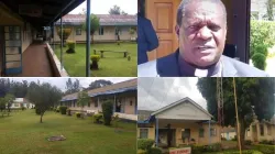 Bishop Joseph Obanyi Sagwe of Kakamega Diocese at Bishop Nicholas Stam Pastoral and Animation centre in Kakamega town. Credit: The Standard Media group