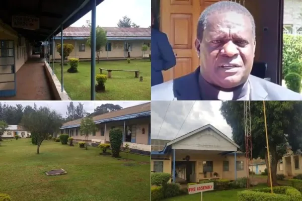 Bishop Joseph Obanyi Sagwe of Kakamega Diocese at Bishop Nicholas Stam Pastoral and Animation centre in Kakamega town. Credit: The Standard Media group