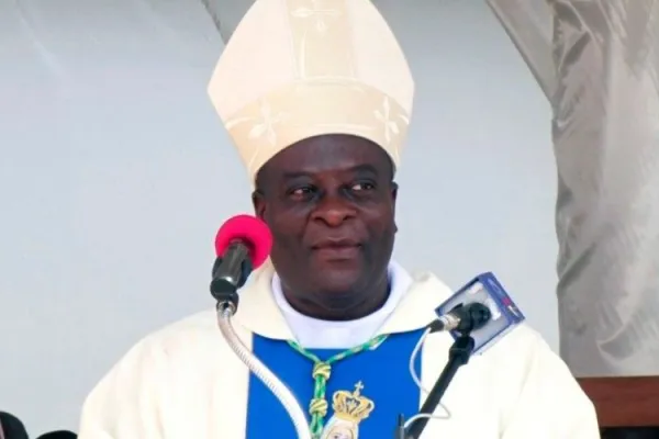 Bishop François Achille Eyabi of the Catholic Diocese of Eséka in Cameroon. Credit: Vatican Media