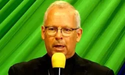 The Apostolic Nuncio in Kenya, Archbishop Hubertus Van Megen, at the Sensitive Data Sovereignty Conference at Tangaza University, Nairobi, Kenya. Credit: Capuchin TV