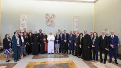 Pope Leo XIV meets with members of Aid to the Church in Need at the Vatican on Oct. 10, 2025. / Credit: Vatican Media