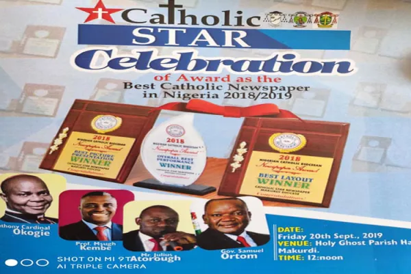 Supporters of Catholic Star Newspaper in Nigeria Awarded