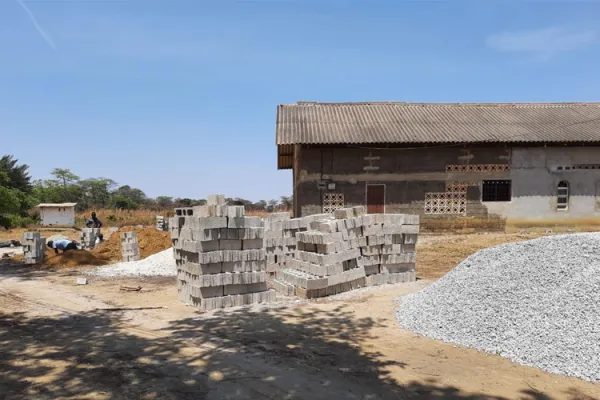 Work has begun on a new chapel for St. Mary’s Parish, located in the village of Nambe in Kabwe, Zambia, thanks to donor funding from Salesian Missions, the U.S. development arm of the Salesians of Don Bosco. Credit: Salesian Missions