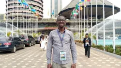 Steeven Kezamutima at the Africa Climate Summit in 2023. Credit: Brantina boke Chacha