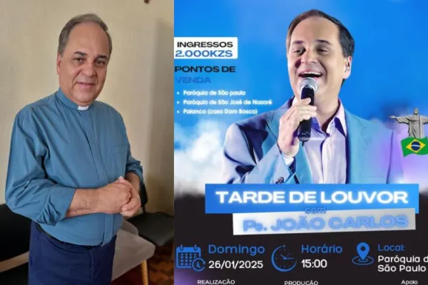 Brazilian Missionary Priest's Concerts in Angola to Raise Funds for Church Construction