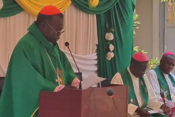 Stephen Ameyu Martin Cardinal Mulla during the 10 January 2024 handing over ceremony.