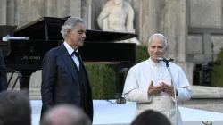 Pope Leo XIV on Friday, Sept. 5, 2025, officially inaugurated the Laudato Si’ Village in Castel Gandolfo with a liturgical celebration highlighting the “vocation” of every person to care for creation, including a performance by Andrea Bocelli. / Credit: Vatican Media