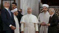 Pope Leo XIV visits the Sultan Ahmed Mosque in Istanbul, Turkey, on November 29, 2025. / Credit: Vatican Media.