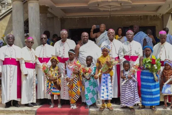 Some members of the Ghana Catholic Bishops’ Conference (GCBC) at the end of the closing Mass of their Annual Plenary Assembly in the Diocese of Keta–Akatsi. / Facebook Page Ghana Catholic Bishops’ Conference (GCBC).