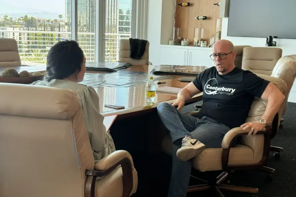 Jim Wahlberg speaks to CNA in an interview ahead of the premiere of the new film "Jesus Thirsts: The Miracle of the Eucharist" in Orange County, California. / Credit: Alexis Walkenstein