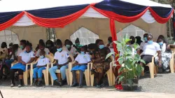 People with disabilities at the launch of the disability awareness handbook. Credit ACI Africa