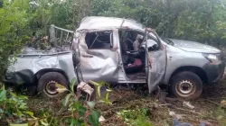 Fr. Arialdo Urbani survives mine explosion at a Catholic Mission in the Central Africa Republic (CAR). Credit: LANOCA