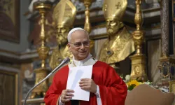 Pope Leo XIV speaks during Mass for the opening of the general chapter of the Order of St. Augustine on Sept. 1, 2025. / Credit: Vatican Media