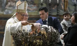 Pope Leo XIV baptizes a child in the Sistine Chapel at the Vatican on the Feast of the Baptism of the Lord, January 11, 2026. / Vatican Media