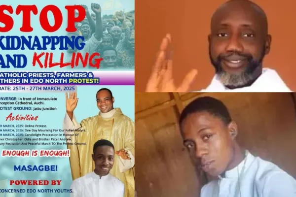 Planned Protests against Kidnapping, Killing in Nigeria’s Auchi Diocese “to honour our martyrs”: Convener