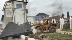 Demolition of the Memorial Park in Owo. Credit: Ondo Diocese
