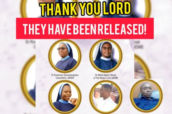Religious Congregation Grateful after Release of Abducted Nuns, Seminarian in Nigeria