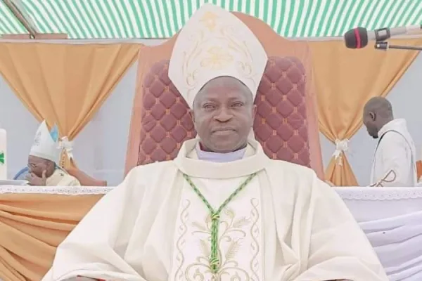 Bishop Norbert Tamba Sandouno of the Diocese of Guéckédou in Guinea. Credit: Diocese of Guéckédou