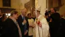 Cardinal Pietro Parolin greets the parents of St. Carlo Acutis before Mass at Church of Santa Maria Maggiore in Assisi, Italy, on Oct. 12, 2025. / Credit: Diocese of Assisi