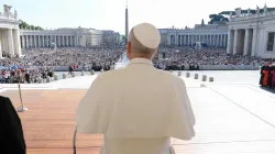 Pope Leo XIV presides over his weekly general audience in St. Peter’s Square at the Vatican on Sept. 17, 2025. / Credit: Vatican Media