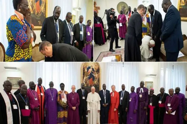 Pope Francis’ “feet kiss” Gesture Pays Off as South Sudan Unity Government is Formed