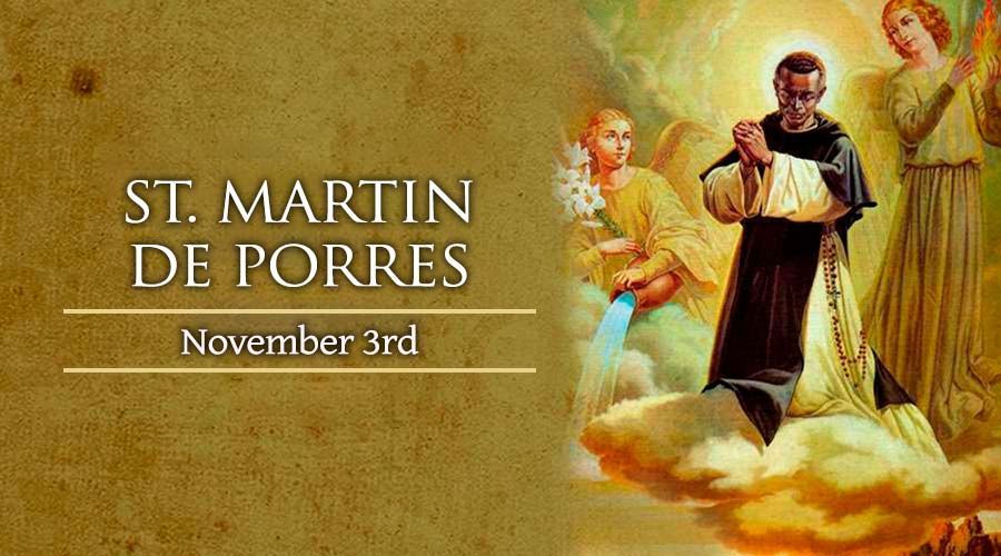 Today, November 3, We Celebrate St. Martin de Porres