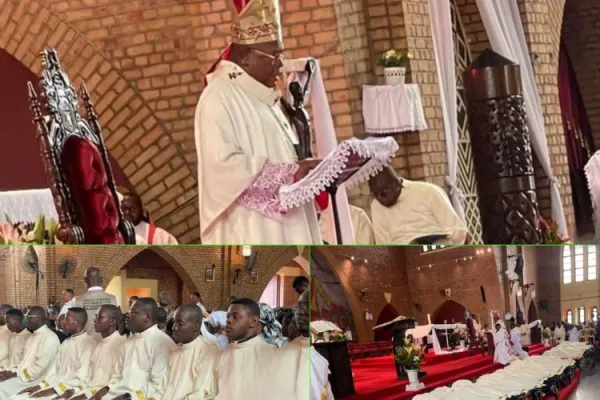 18 Deacons, 4 Priests Ordained in DR Congo Urged to Exemplify Humility, Simplicity in Ministry