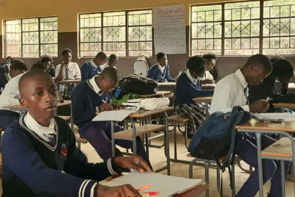 Students at the Salesian secondary school in the Zatti community in Kabwe, Zambia. Credit: Salesian Missions