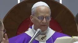 Pope Leo XIV celebrates Mass at the Volkswagen Arena in Istanbul, Turkey, on November 29, 2025. / Screenshot: Vatican Media