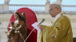 Pope Leo canonizes Saints Carlo Acutis and Pier Giorgio Frassati in St. Peter's Square at the Vatican on Sunday, September 7. / Vatican Media