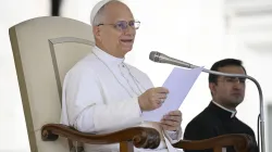 Pope Leo XIV addresses pilgrims at his weekly general audience in St. Peter’s Square at the Vatican on Sept. 17, 2025. / Credit: Vatican Media